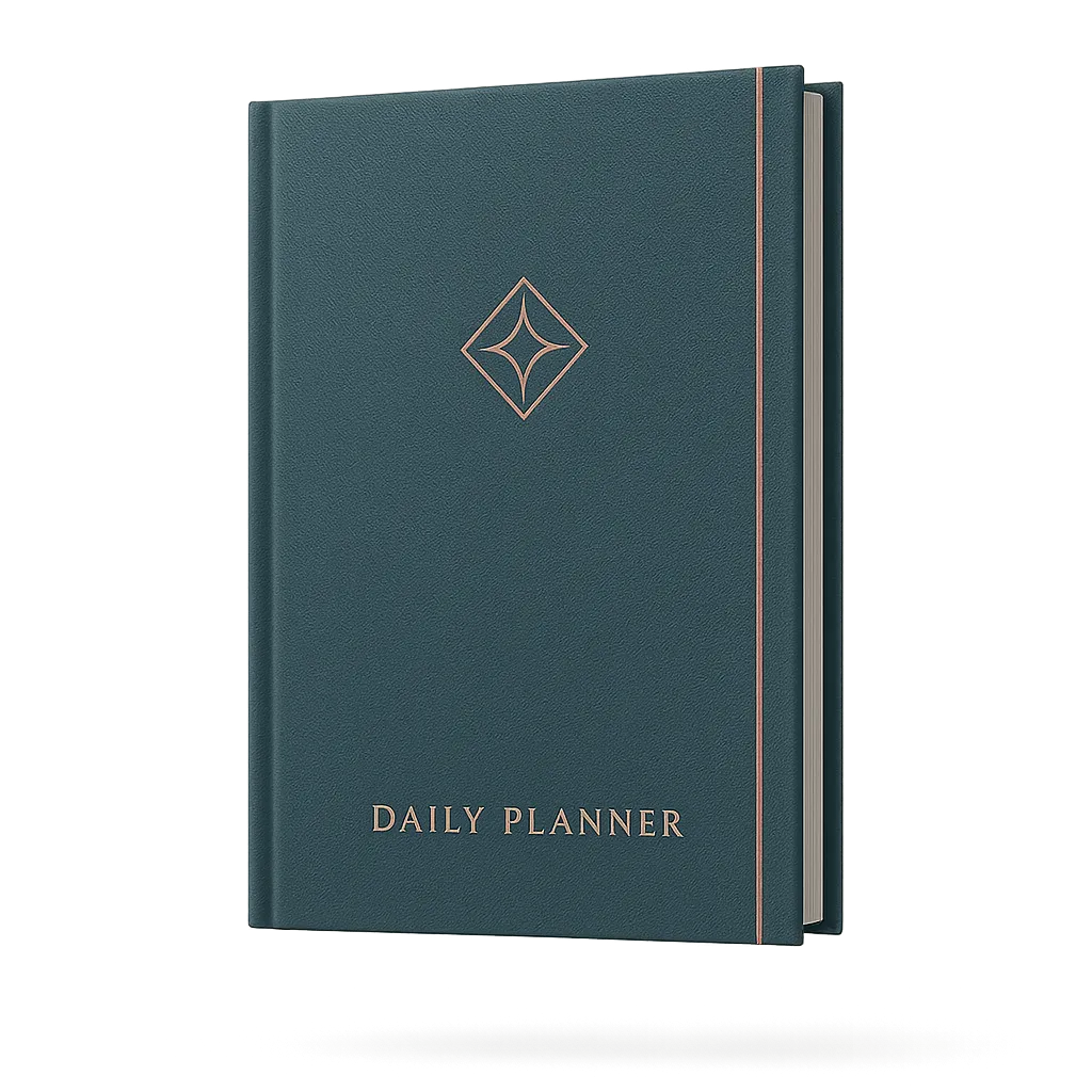 Linen bound Zenmiora daily mindfulness and wellness planner