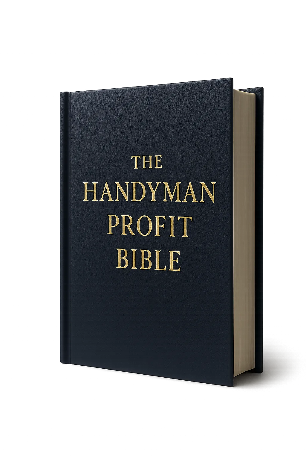 The Handyman Profit Bible hardcover book standing upright