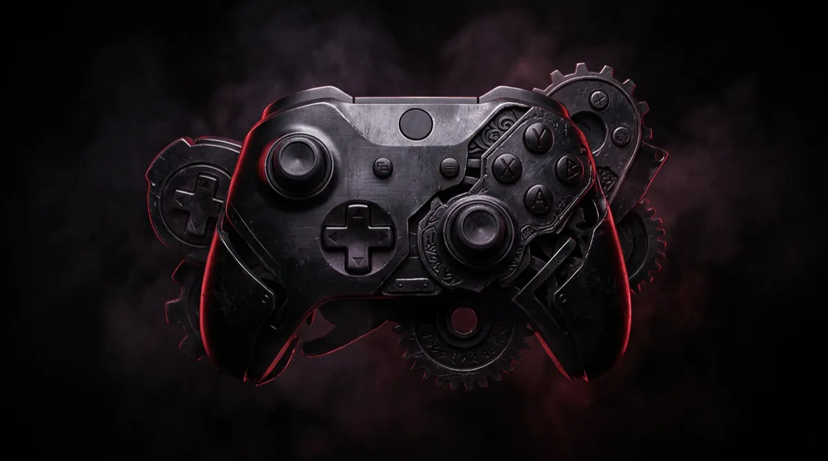 Video Games Realm featuring dark fantasy RPG action and gaming hardware textures