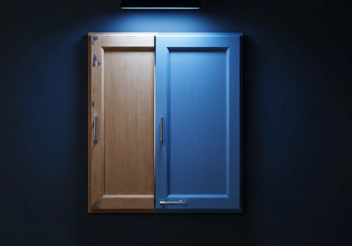 High-end cabinet painting transformation process