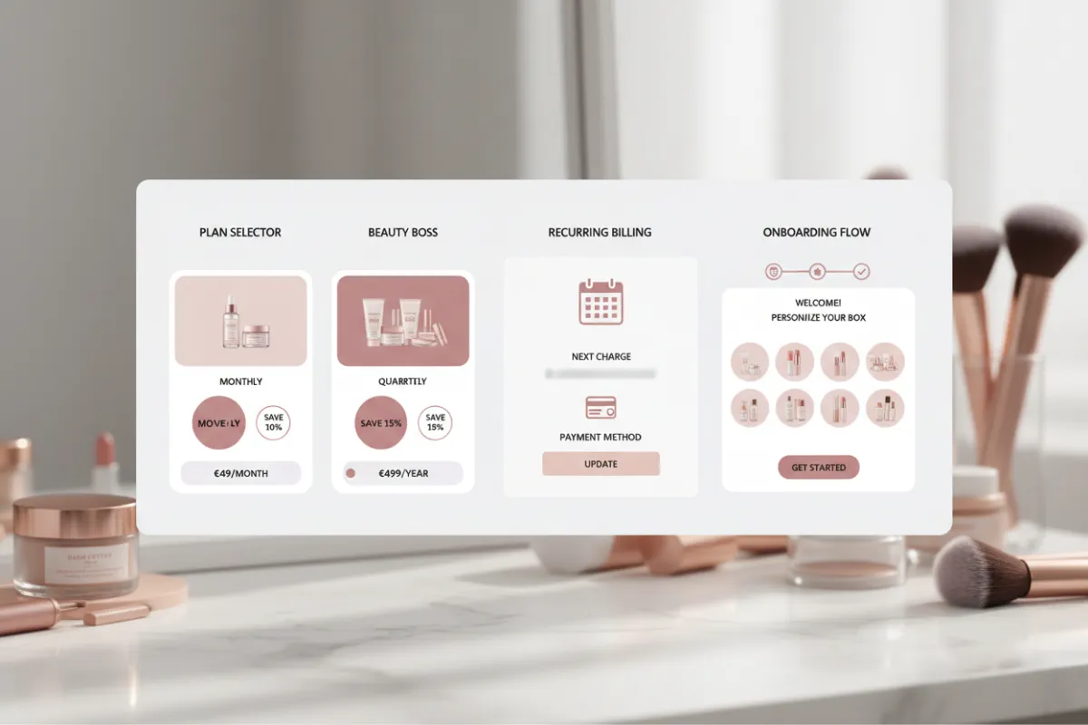 Device mockups showing BizLink-me storefront UI on desktop, tablet, and mobile for UAE businesses