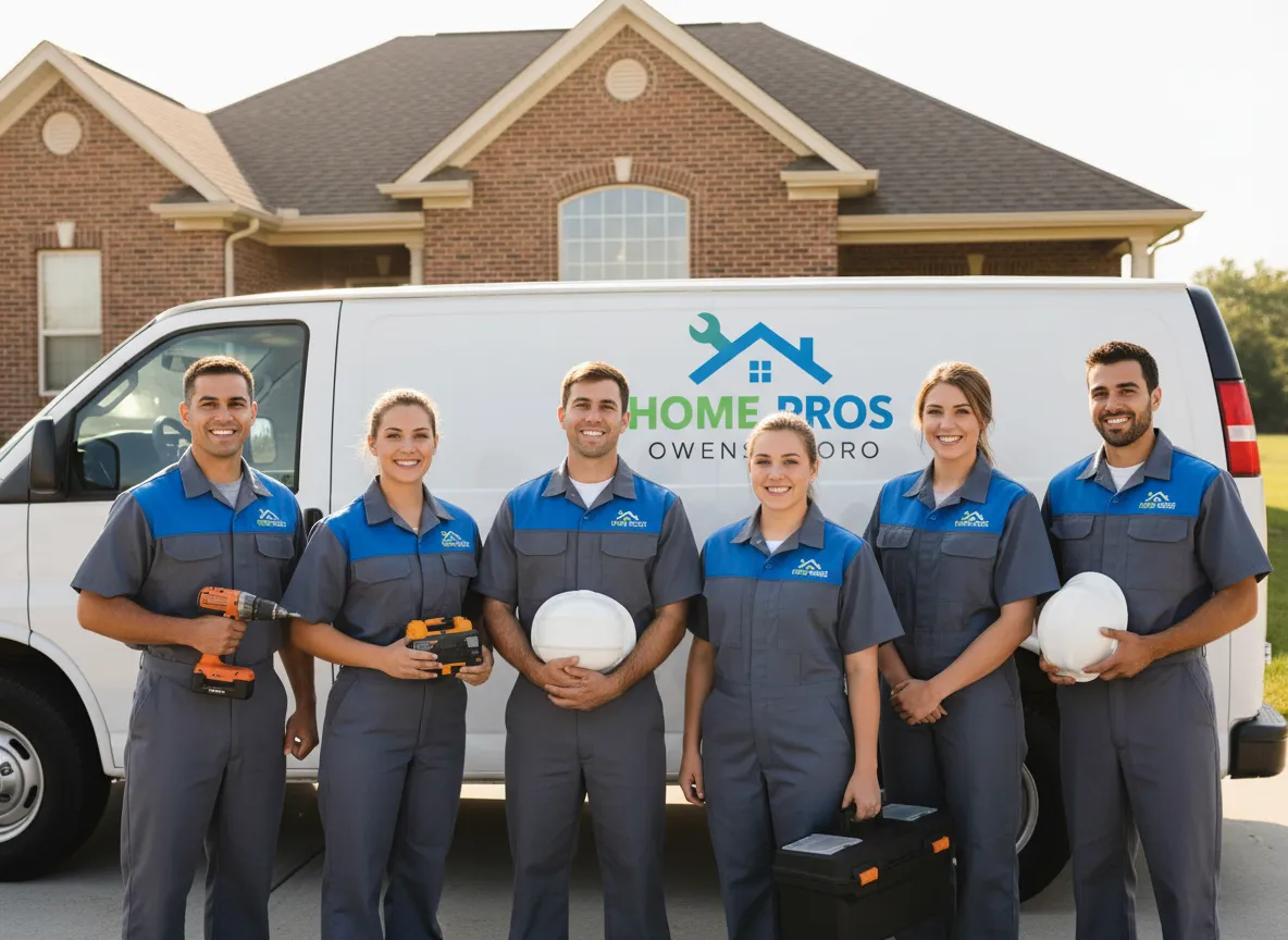 Team of home service professionals