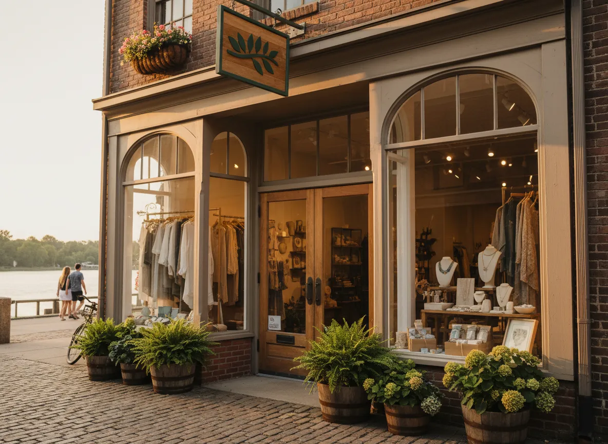 Local boutique storefront