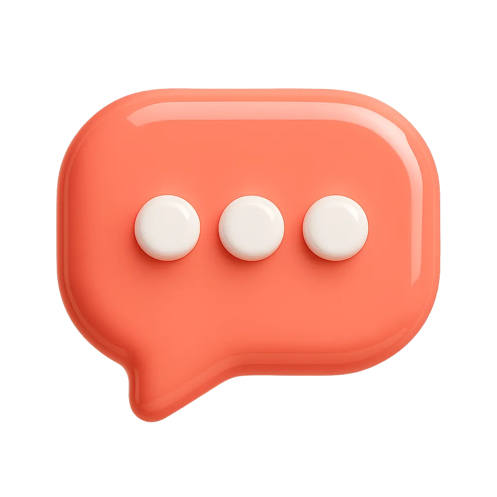 3D glossy consultation icon representing bespoke advice