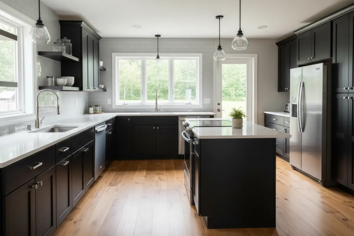 Modern kitchen representing FHA-eligible homes