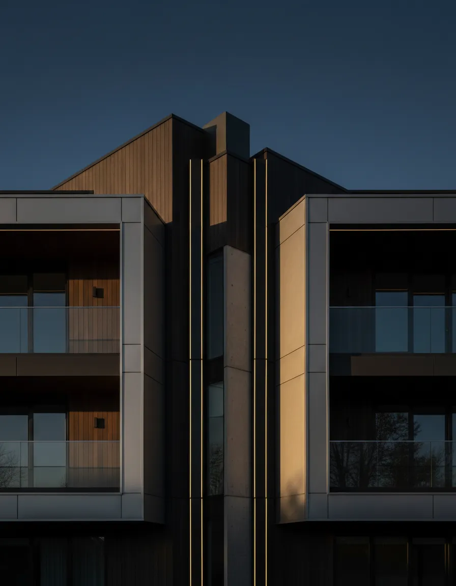 Crisp architectural detail of a premium property