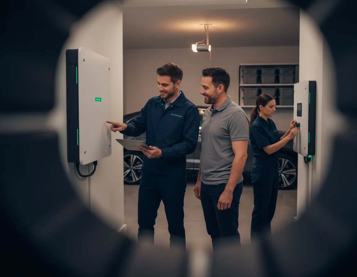 Certified Home Power Direct team performing white-glove installation