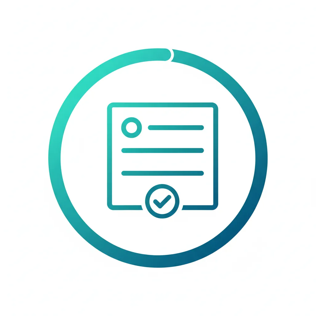Measure step illustration showing a concise survey form and progress ring