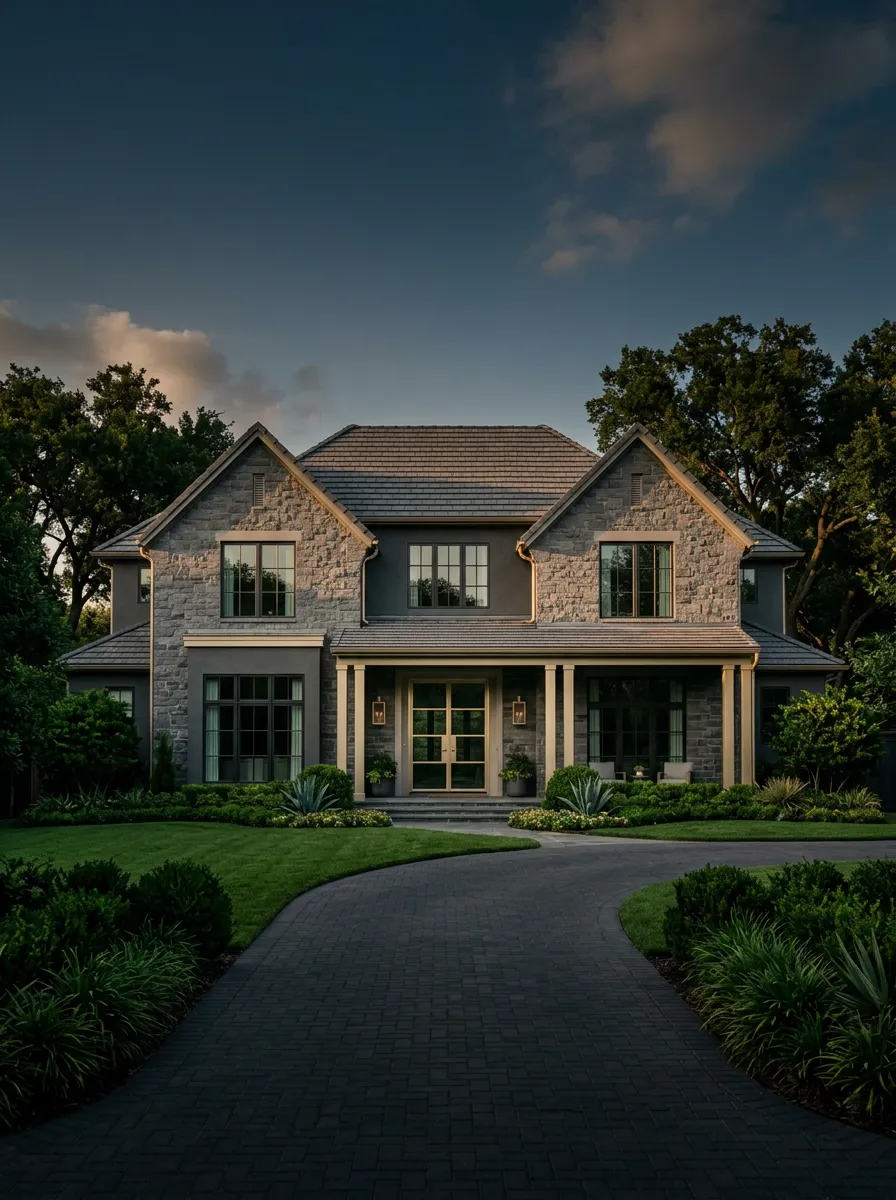 Architectural exterior of a high-value residential investment property in North Texas
