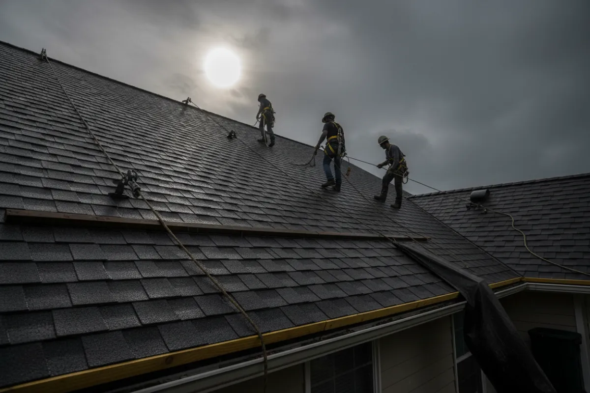 Asphalt roofing shingles