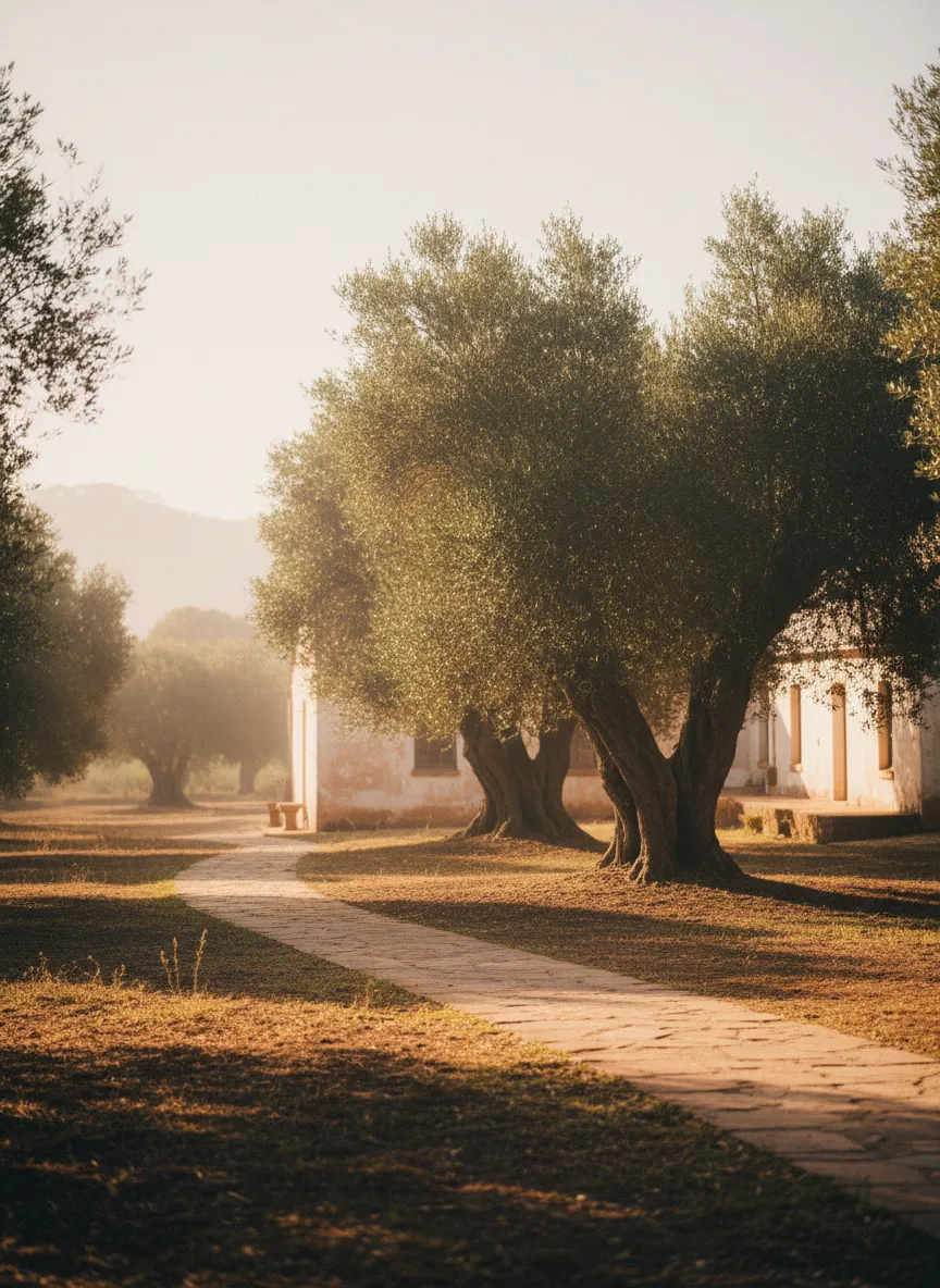 Warm high-grain editorial photo of Goedgedacht rural community and farm heritage