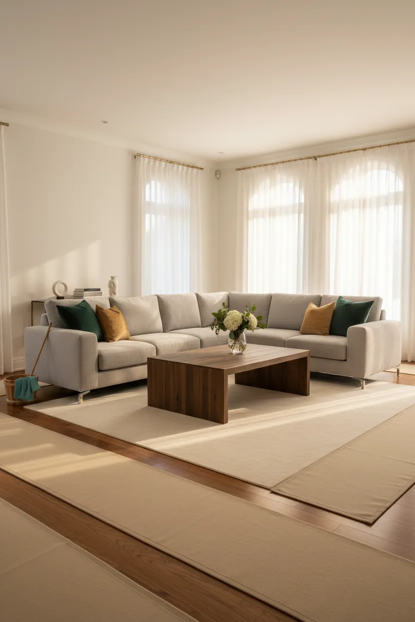 A clean, cared-for home interior demonstrating professional respect