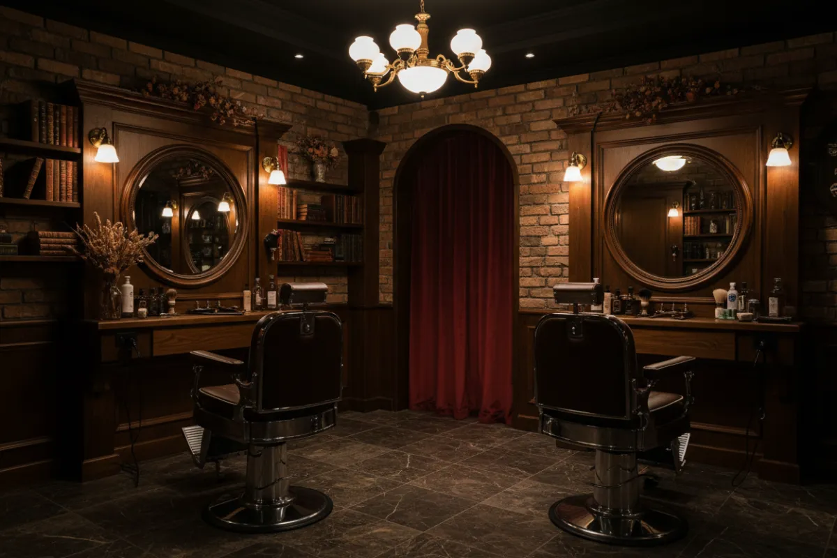 Barbershop interior