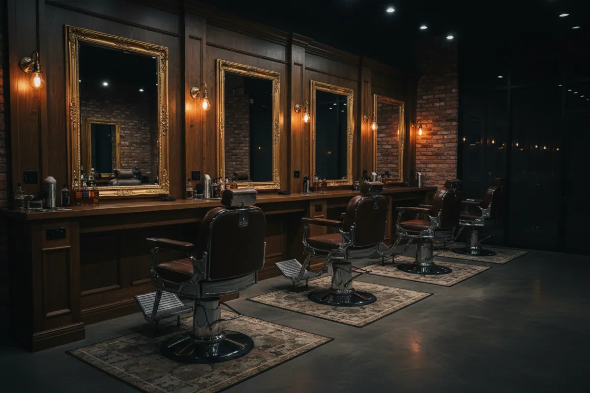 Barbershop interior (mobile)
