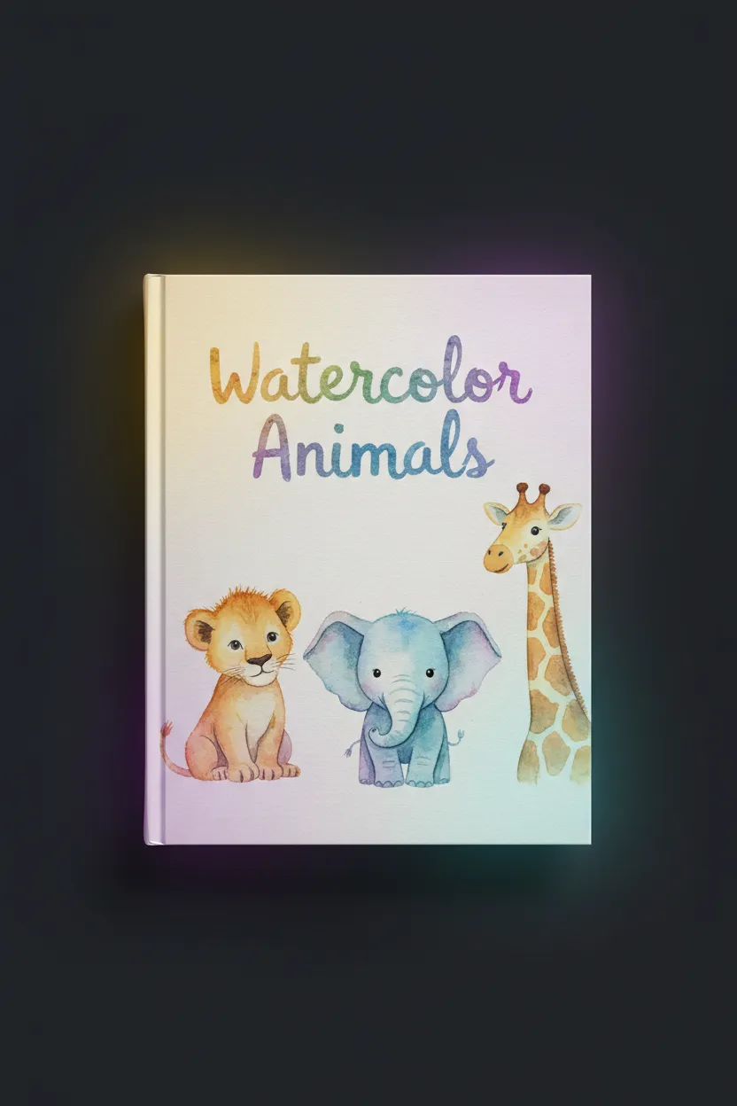 Watercolor Animals Book Cover