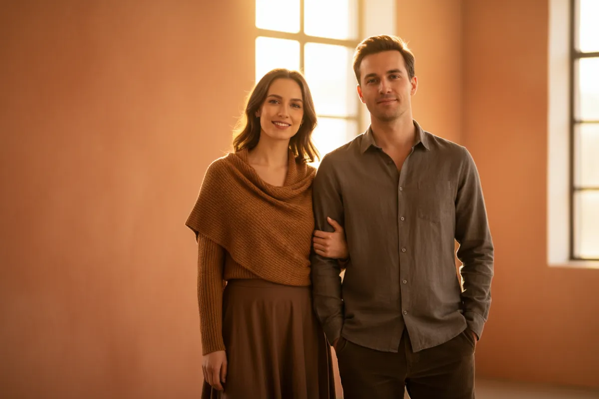 Private intensive relationship coaching setup with warm lighting and soft seating