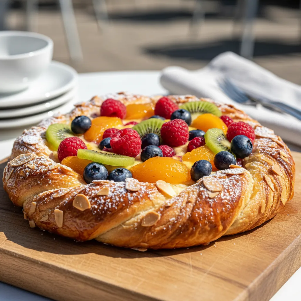 Pastry close-up styled for social sharing.