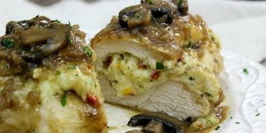 Stuffed Chicken Marsala