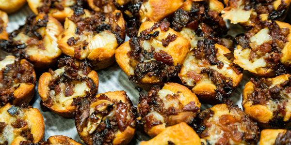 Bacon Jam and Brie Bites