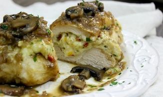 Stuffed Chicken Marsala