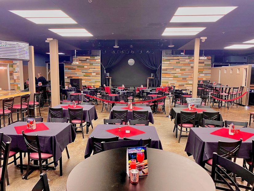 Decorated club room