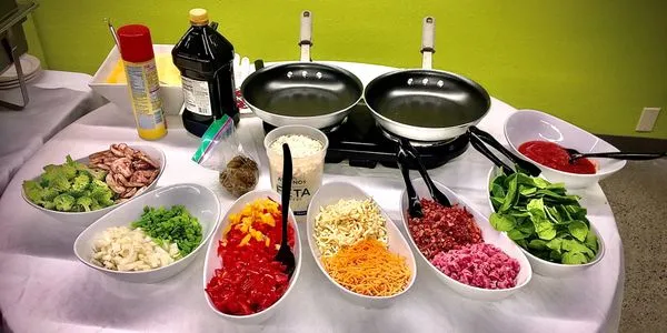 Omelet and Waffle Bar