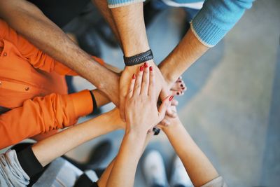 Team hands