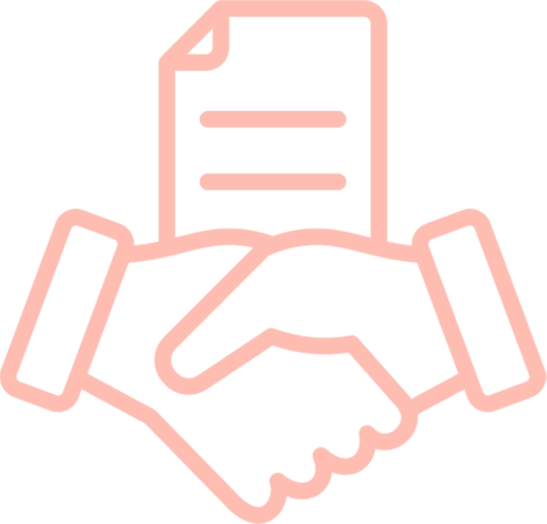 Contract negotiation icon