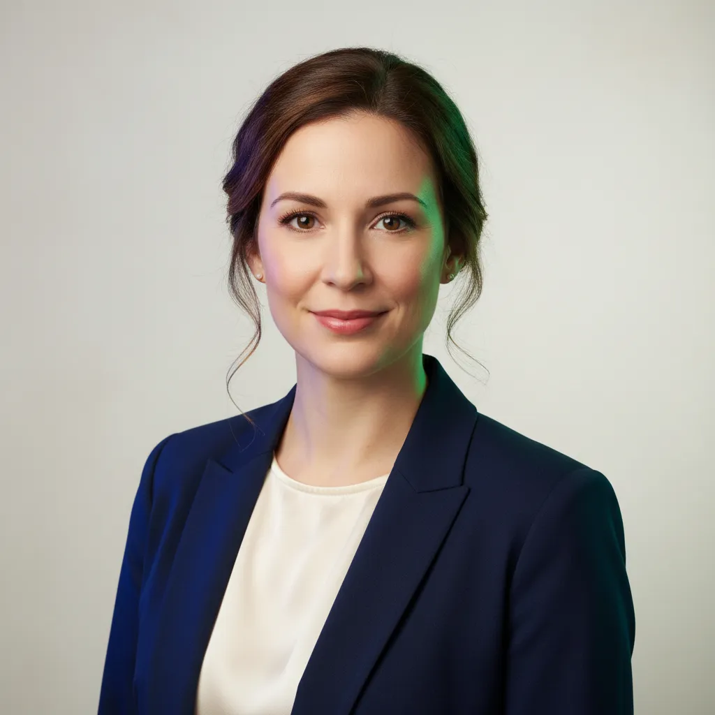 Portrait of Sarah Jenkins, founder of Bloom Boutique