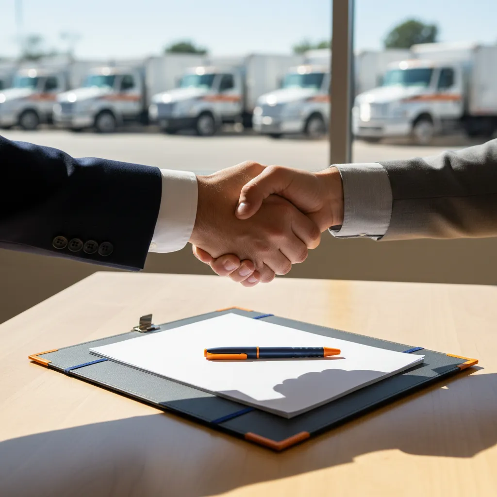 Professional agreement and trust concept