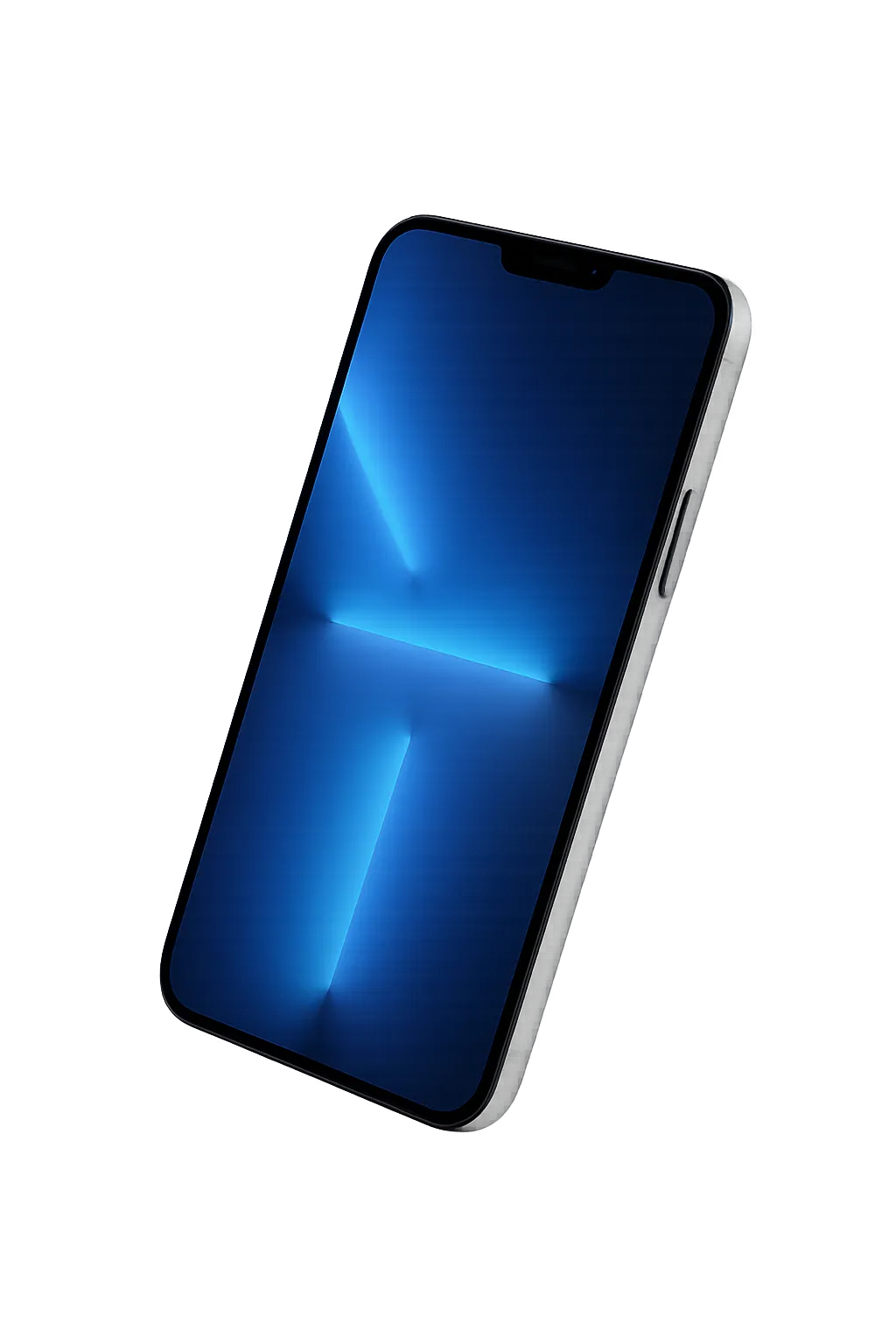 High-end smartphone cutout demonstrating instant AI SMS response to a missed call within 4 seconds