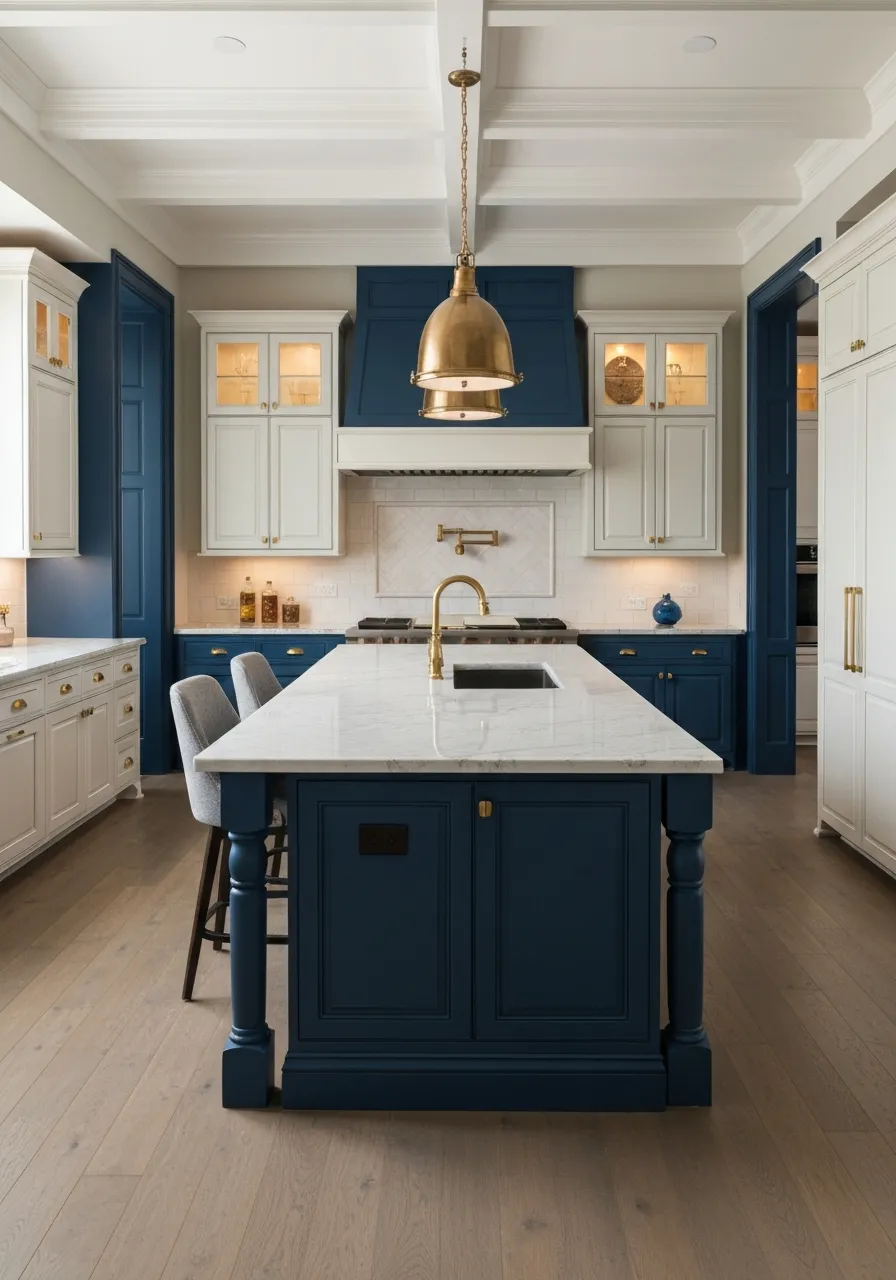 Transitional luxury Texas kitchen renovation featuring premium stone countertops