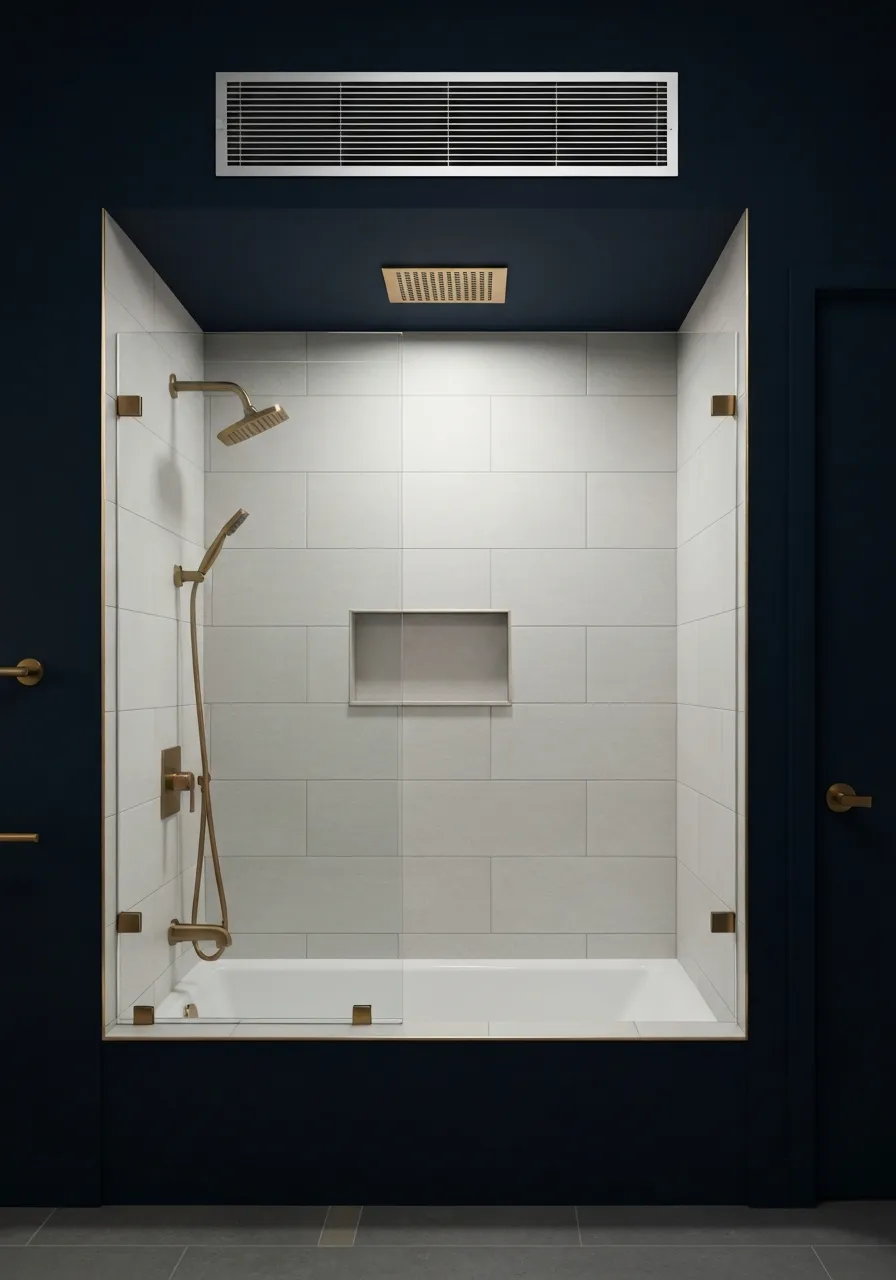 Advanced bathroom ventilation and moisture management
