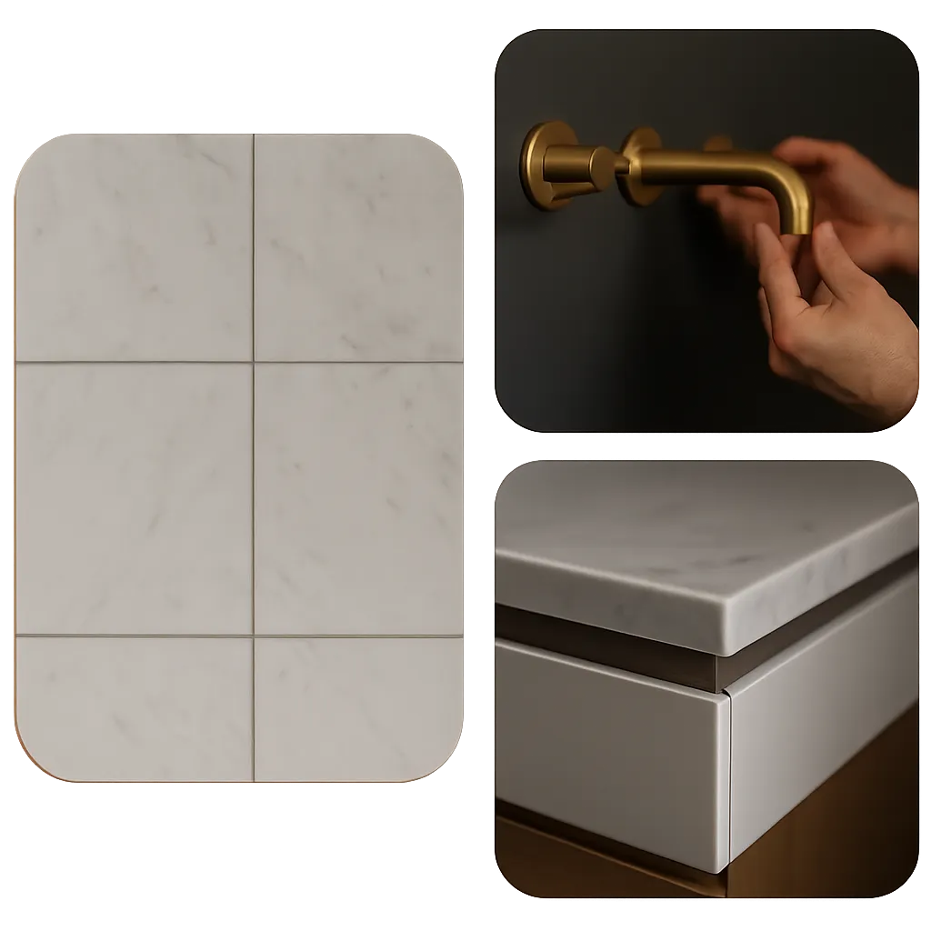 Meticulous stonework and bathroom design in Porter Texas