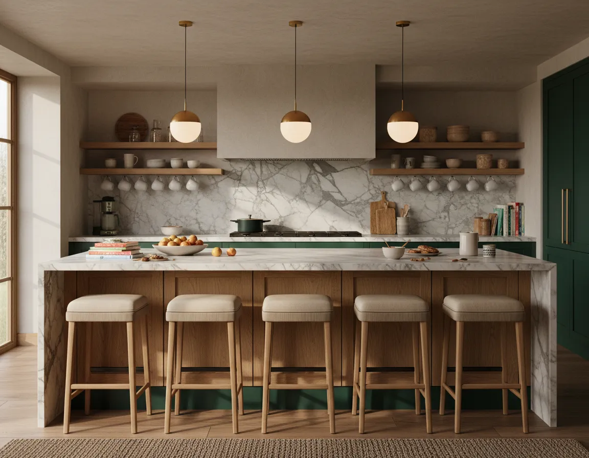 Family-friendly kitchen island design in New Caney