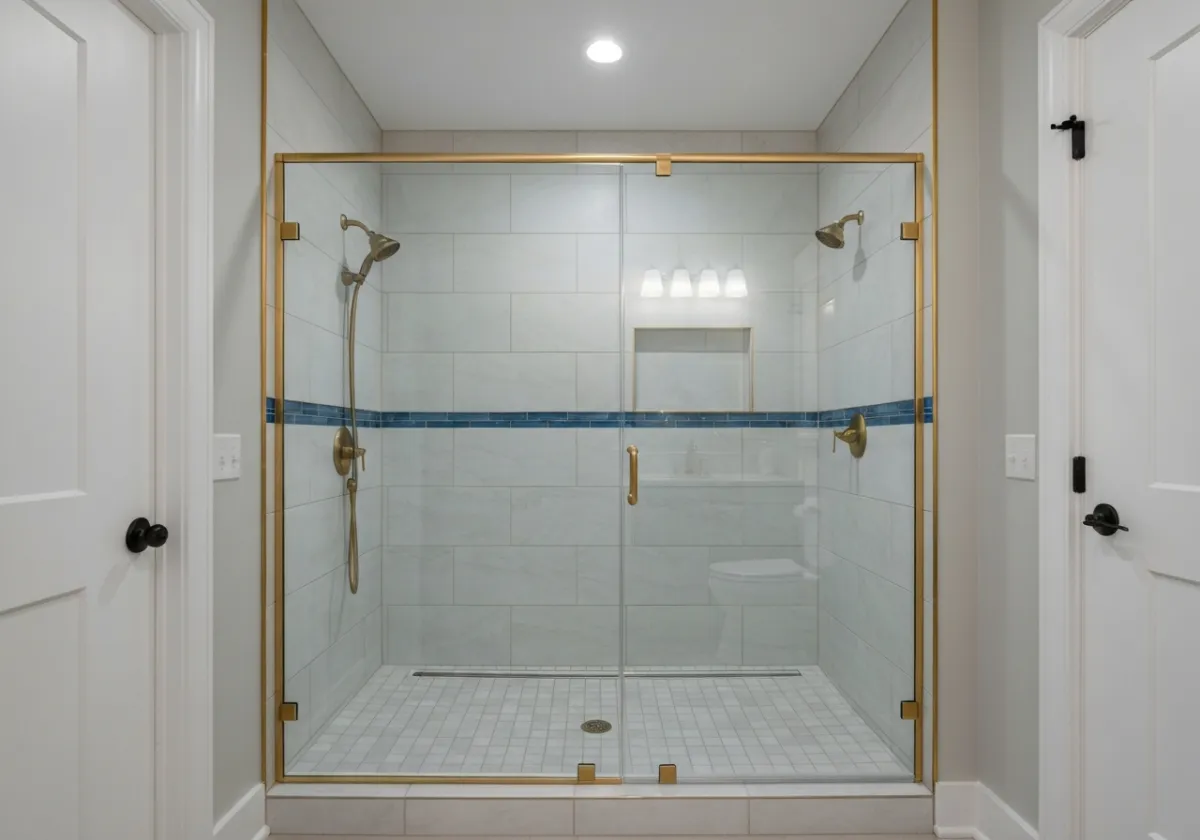 Custom Glass Enclosed Shower