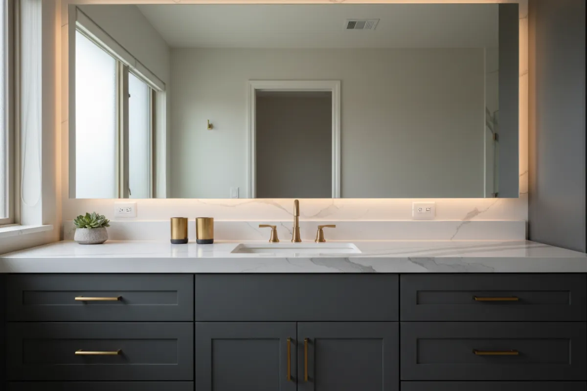 Quartz Bathroom Vanity Countertops