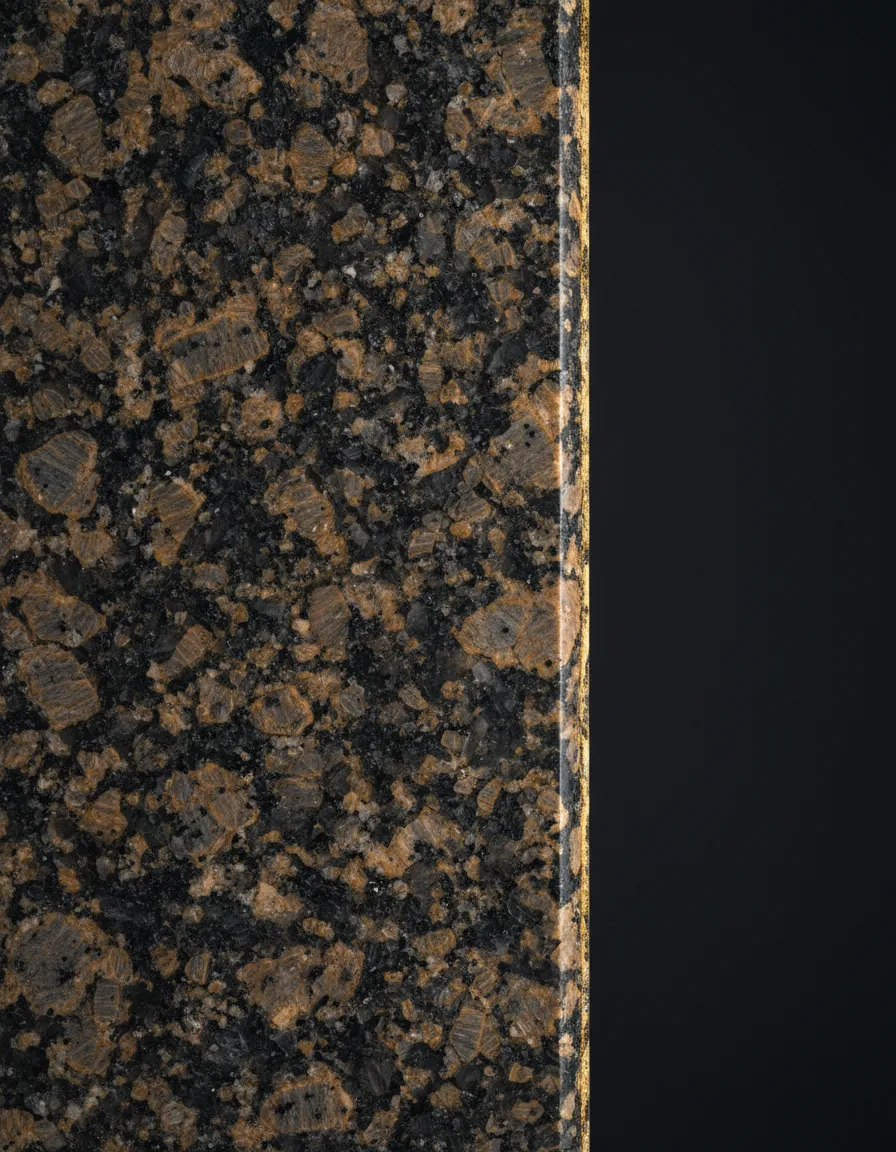 Detailed close up of highly durable natural granite stone surface