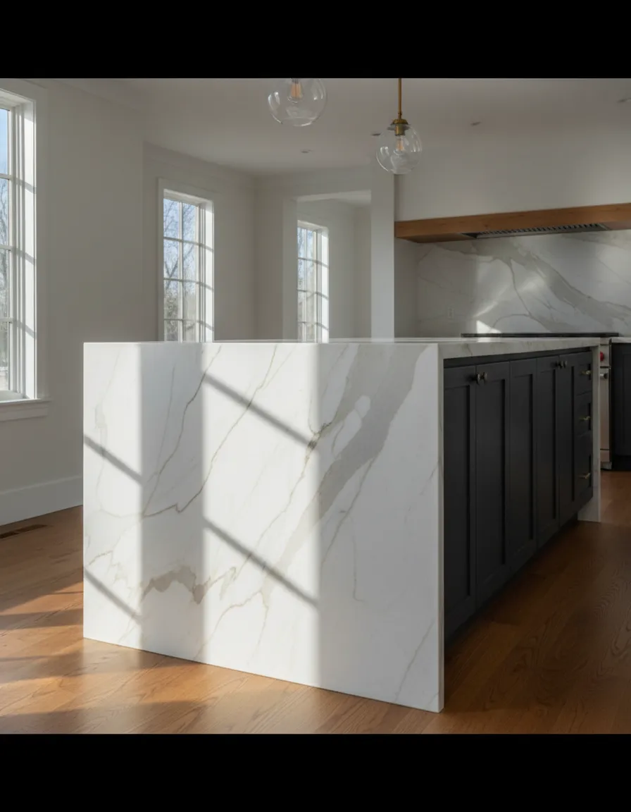 Laser templating for flawless marble installation fit