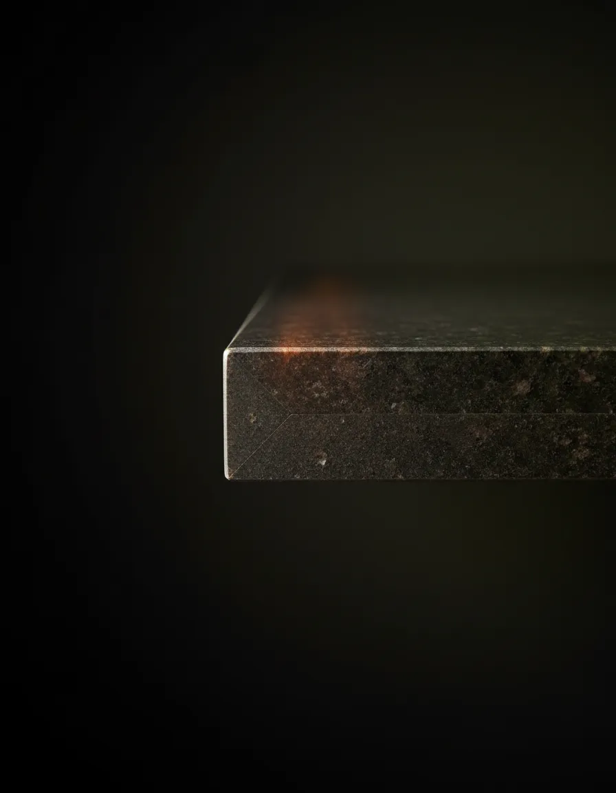 Millimeter precision fitting of granite countertops emphasizing long term value