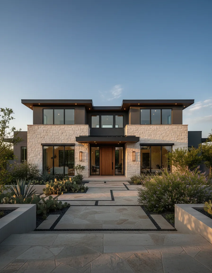 Architectural home exterior showcasing local Spring and Northern Harris County design styles