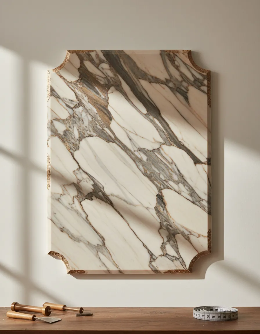 Heritage marble surfaces with custom edge profiles