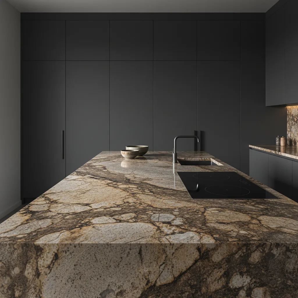 Premium granite slab selection for custom installations