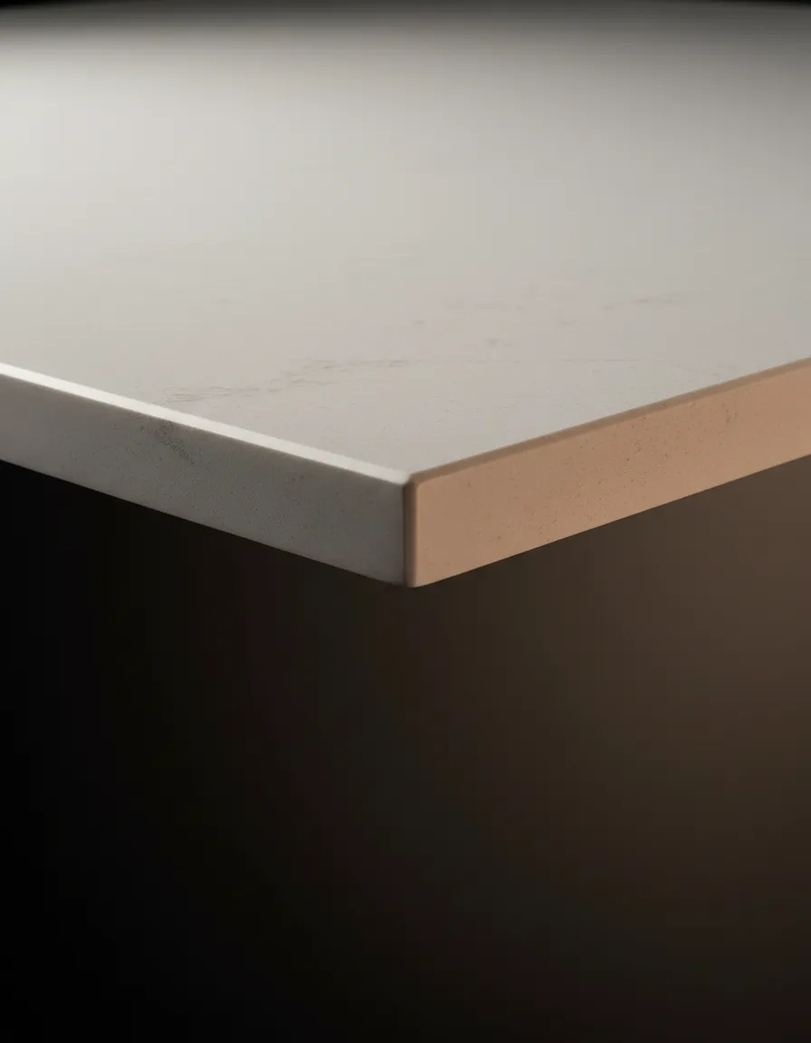 Sleek modern quartz countertops with highly durable finish
