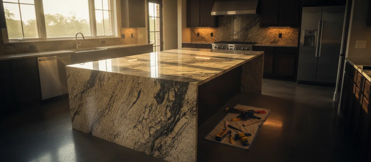 Premium granite countertop installation in Montgomery, Texas