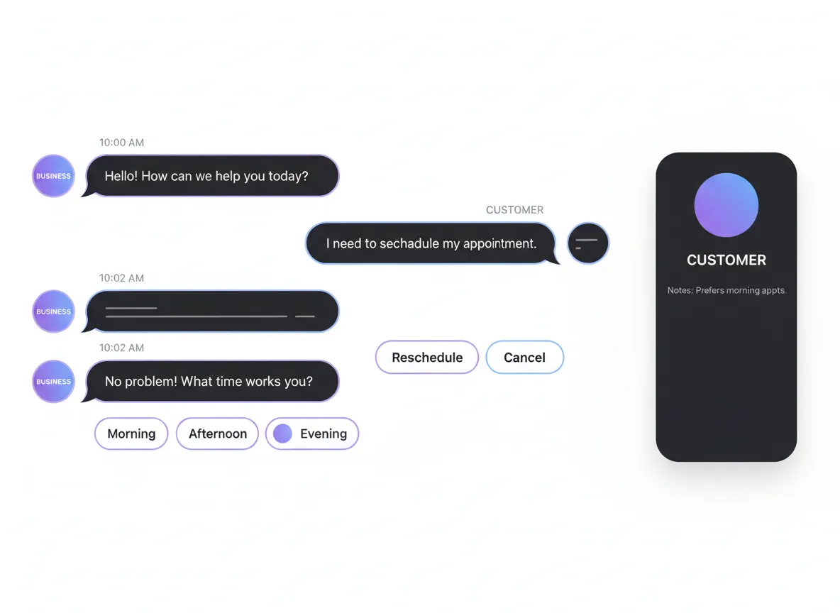 2-way SMS messaging interface