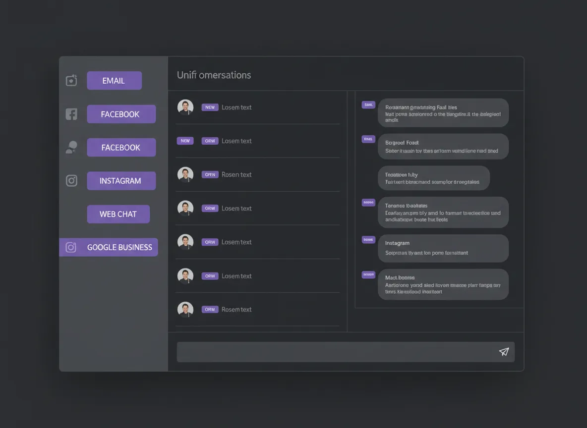 Unified omnichannel inbox interface