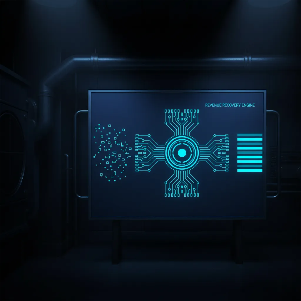 Revenue Engine Schematic showing data flow and operational improvements