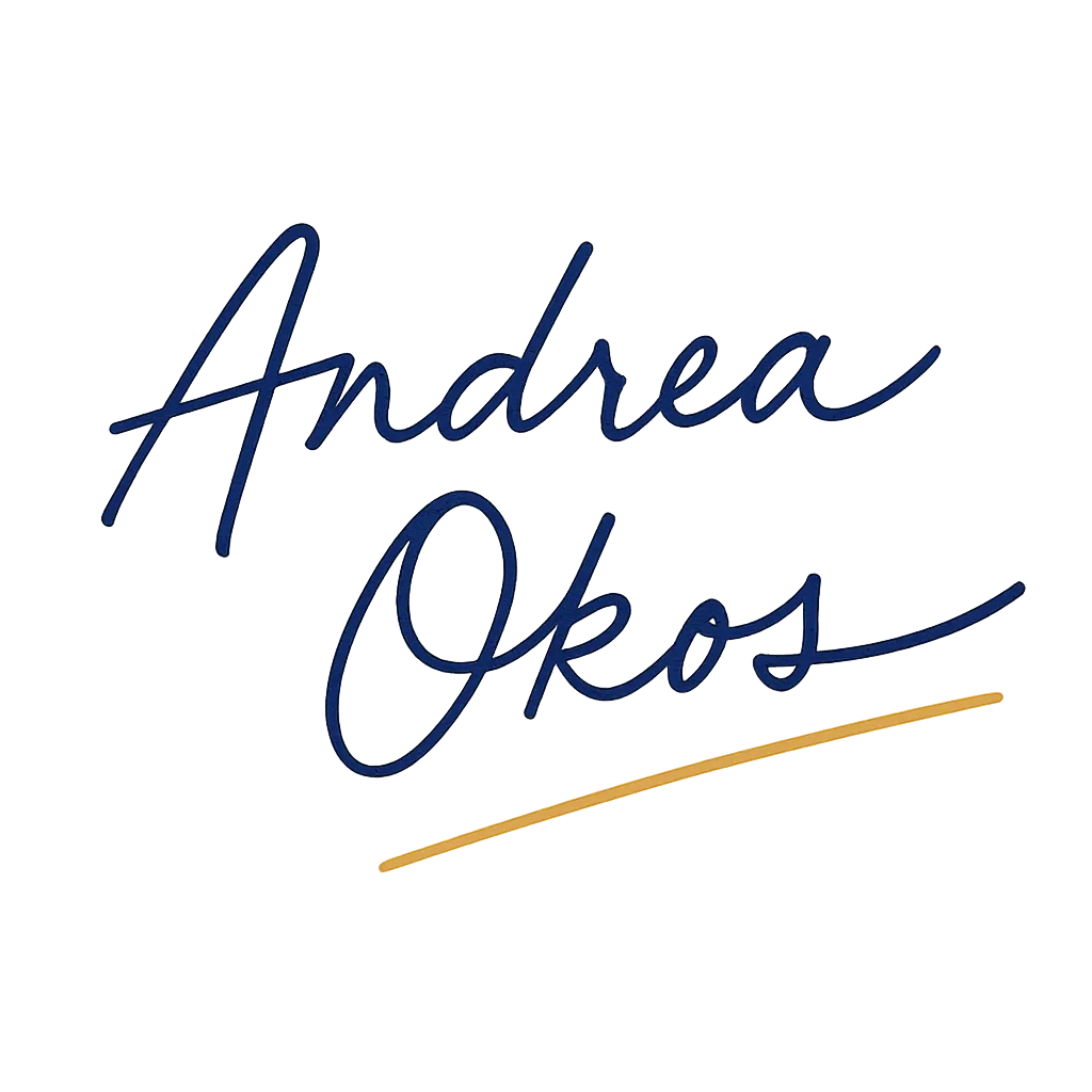 Andrea Okos signature