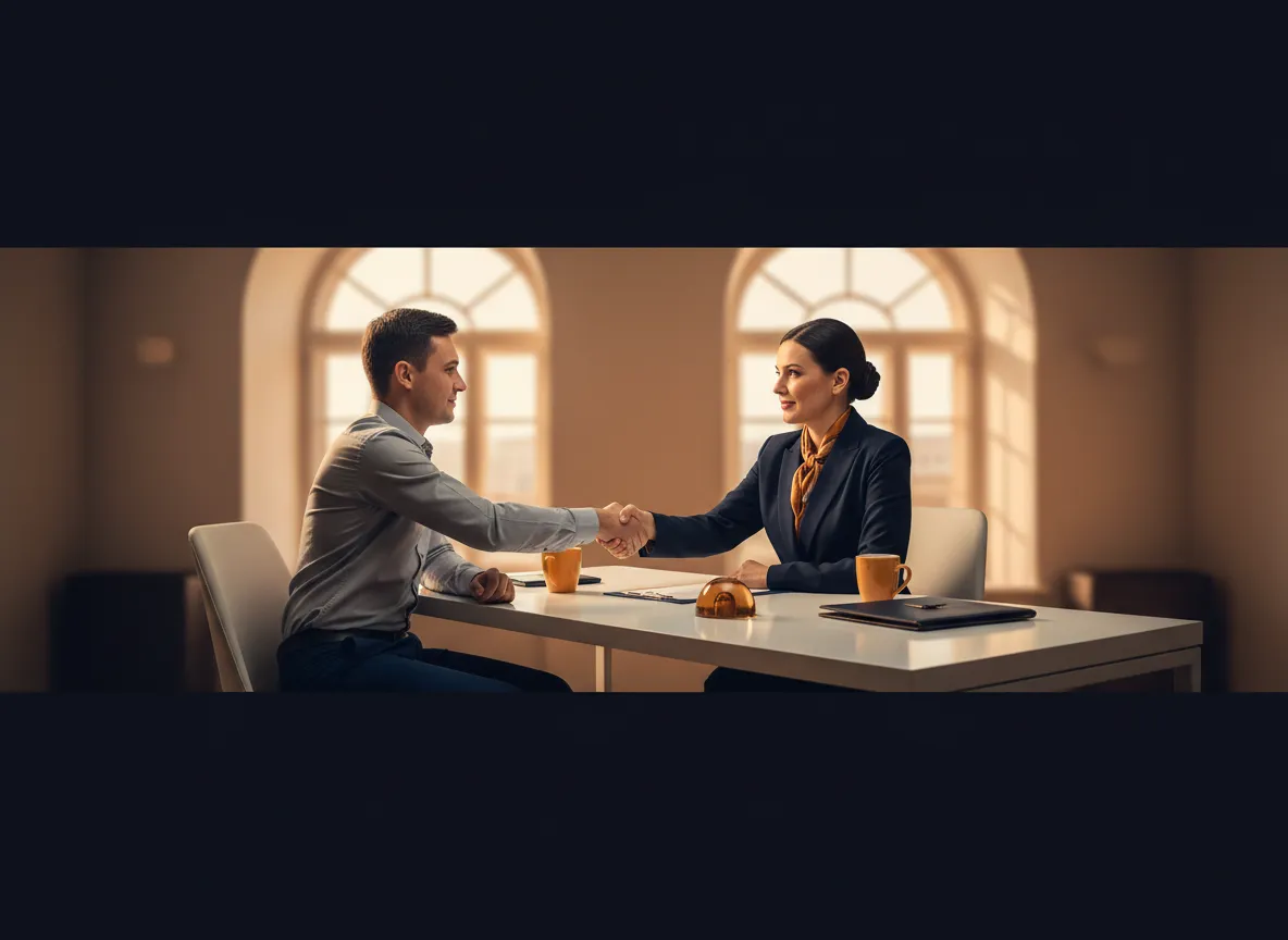 Andrea Okos consulting directly with a small business owner